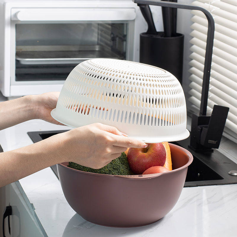特大号双层洗菜盆沥水篮厨房圆形洗菜篮家用水果盆菜篮子洗菜筐,淘宝优惠券,粉丝福利购,淘宝优惠卷