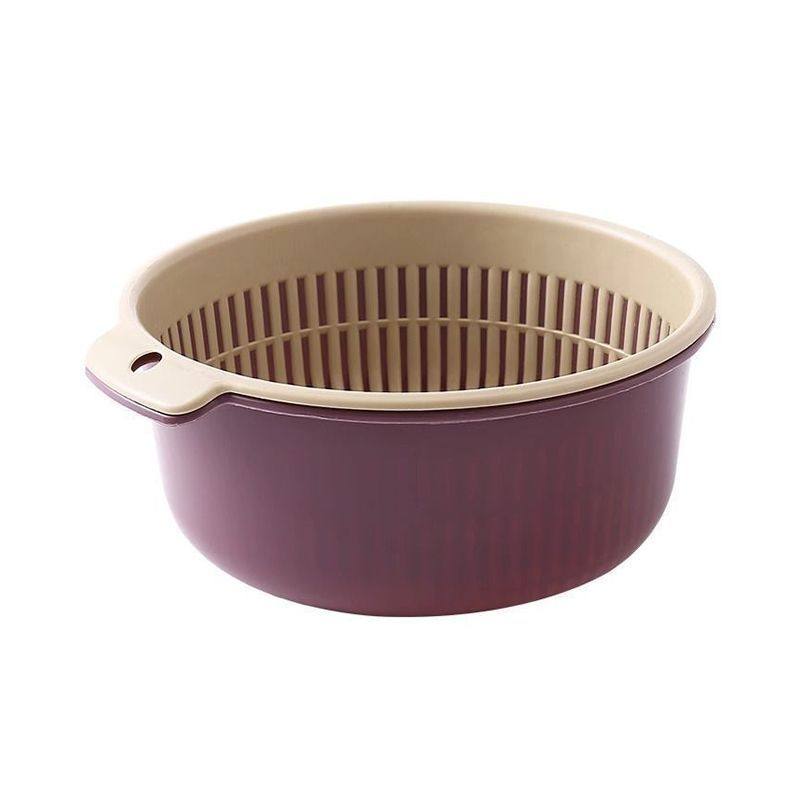 厨房大号圆形沥水篮双层洗菜沥水篮2元好物包邮小商品88vip商品,淘宝优惠券,粉丝福利购,淘宝优惠卷