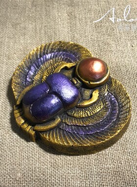 澳洛瑞斯埃及纪念品圣甲虫护身符祝福摆件办公室装饰创意伴手礼物