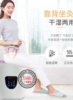 靠背发热坐灸仪家用无烟干湿两用加热艾熏全身艾灸子午熏蒸仪器