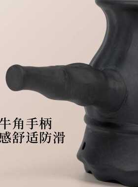 莲花砭石火龙罐双层加厚中医专用罐温灸仪5cm大艾柱刮痧罐防掉灰