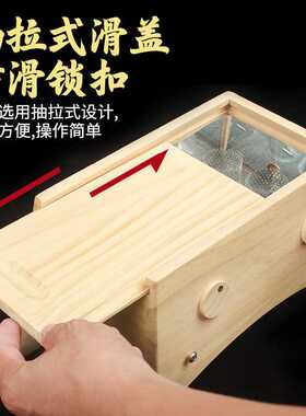 艾灸盒实木制六孔随身灸仪器罐家用新型器具木质温灸全身通用盒子