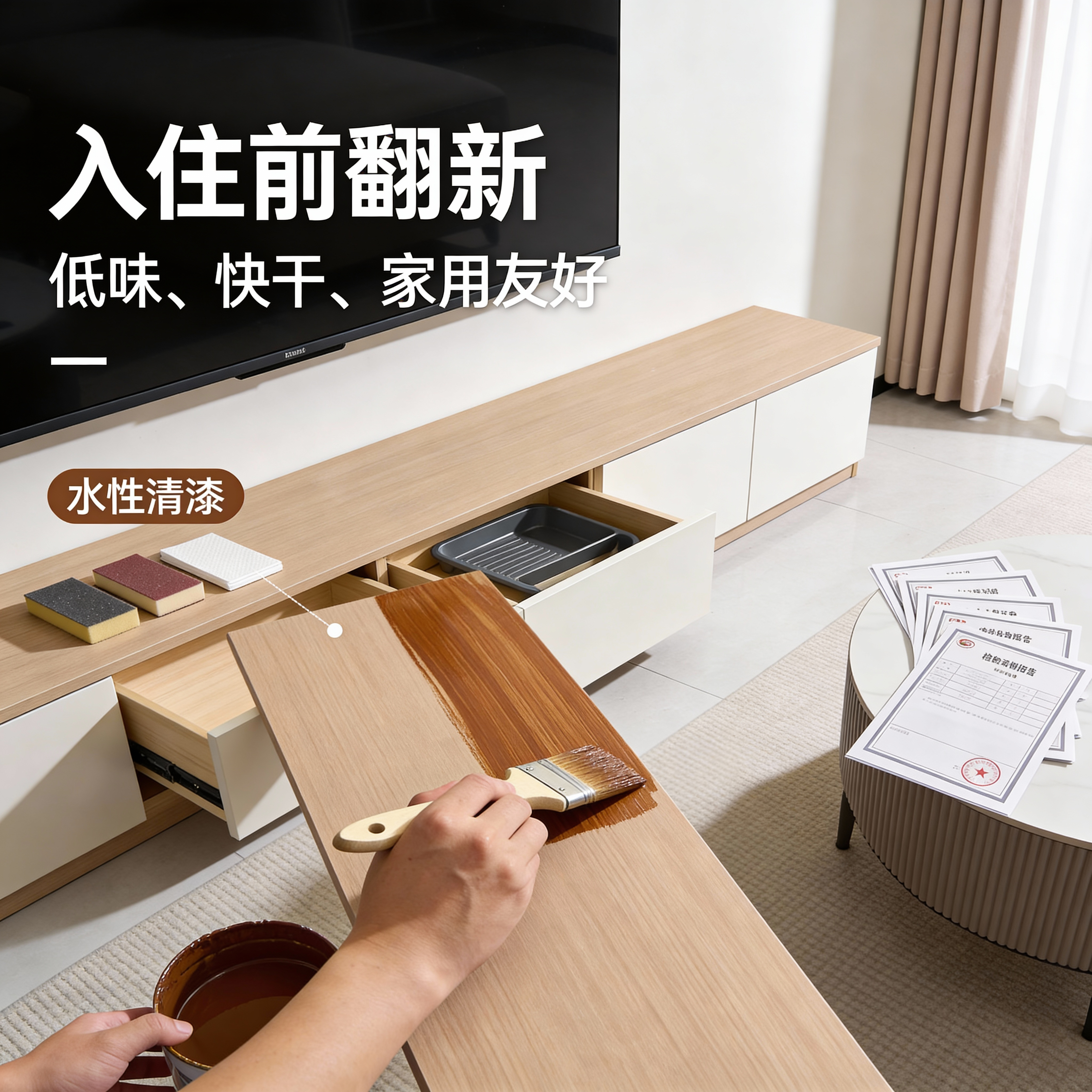 透明水性清漆木器漆实木旧柜子木门家具翻新漆原木色光油地板底漆,淘宝优惠券,粉丝福利购,淘宝优惠卷