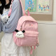 Dopamine color girly plaid small backpack