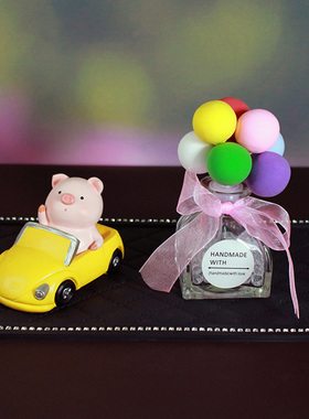 创意车载小猪摆件汽车可爱车内装饰用品个性高档送男女朋友万圣节