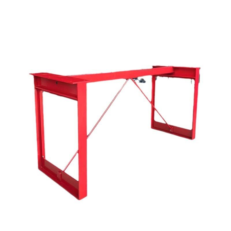 红色网红小红书碳素钢铁餐桌子桌腿实心加厚办公桌腿书桌支架桌脚 - 图3