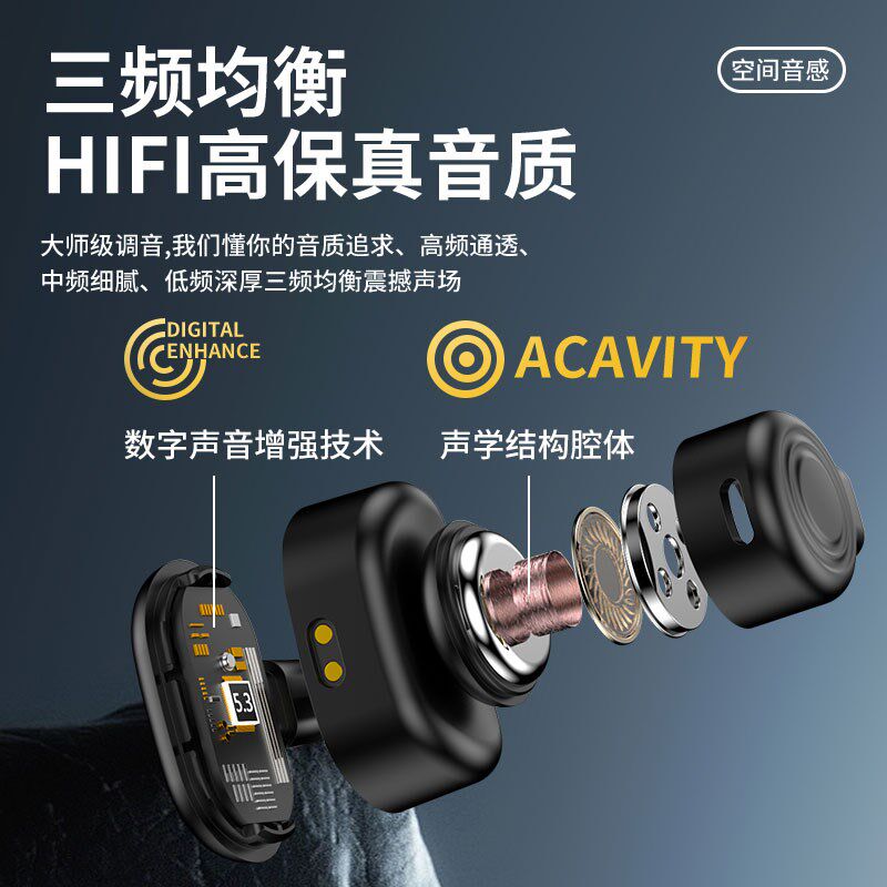 耳夹充电仓电显运动高清通话重低音音乐蓝牙耳机久戴不痛手机通用,淘宝优惠券,粉丝福利购,淘宝优惠卷