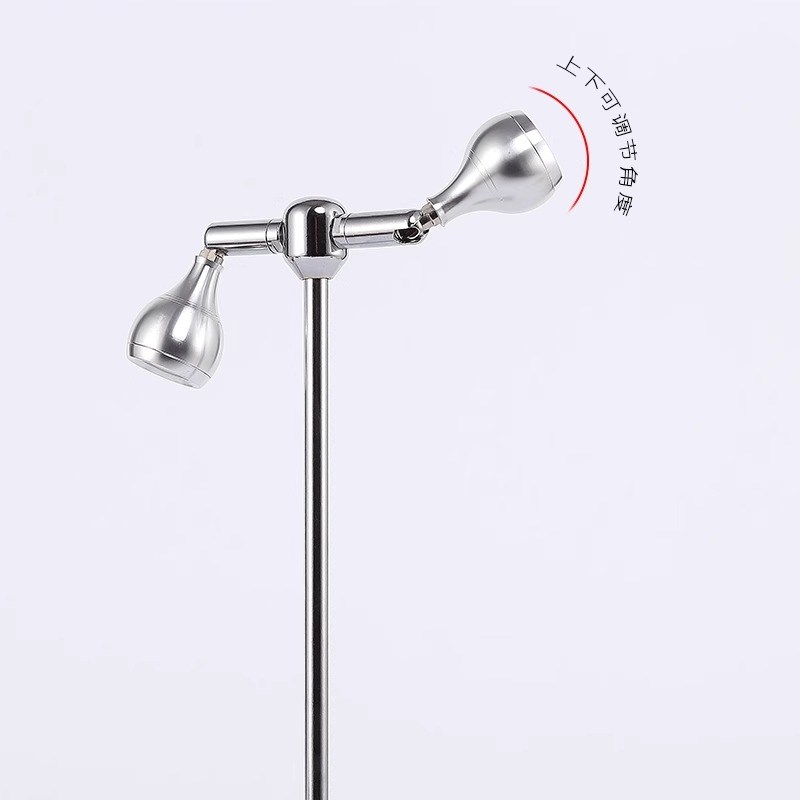 充电式双头射灯立杆桌面珠宝柜台展会首饰无线手办模型小款LED灯 - 图1