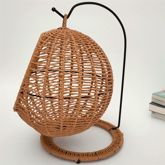 Sisal rope braided cat nest semi-enclosed round hammock summer doghouse hanging basket natural seagrass rope hand-woven comfortable