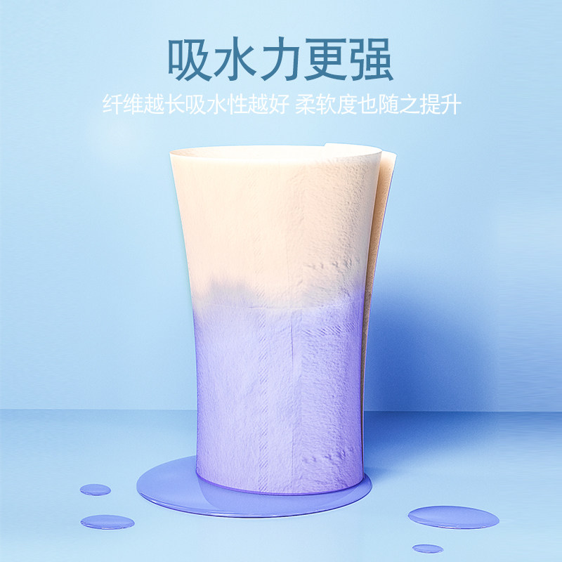 加厚卷纸柔软亲肤强韧不易散适合居家旅行使用健康环保材质hf