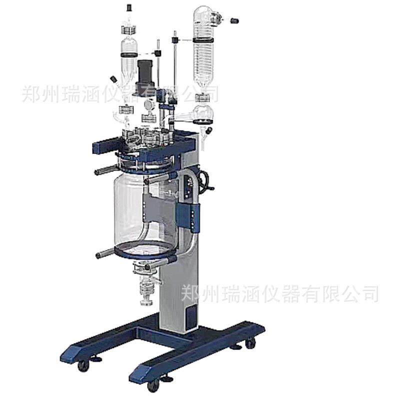 仪器双层玻璃反应釜实验室高低温反应器玻璃夹套反应釜,淘宝优惠券,粉丝福利购,淘宝优惠卷