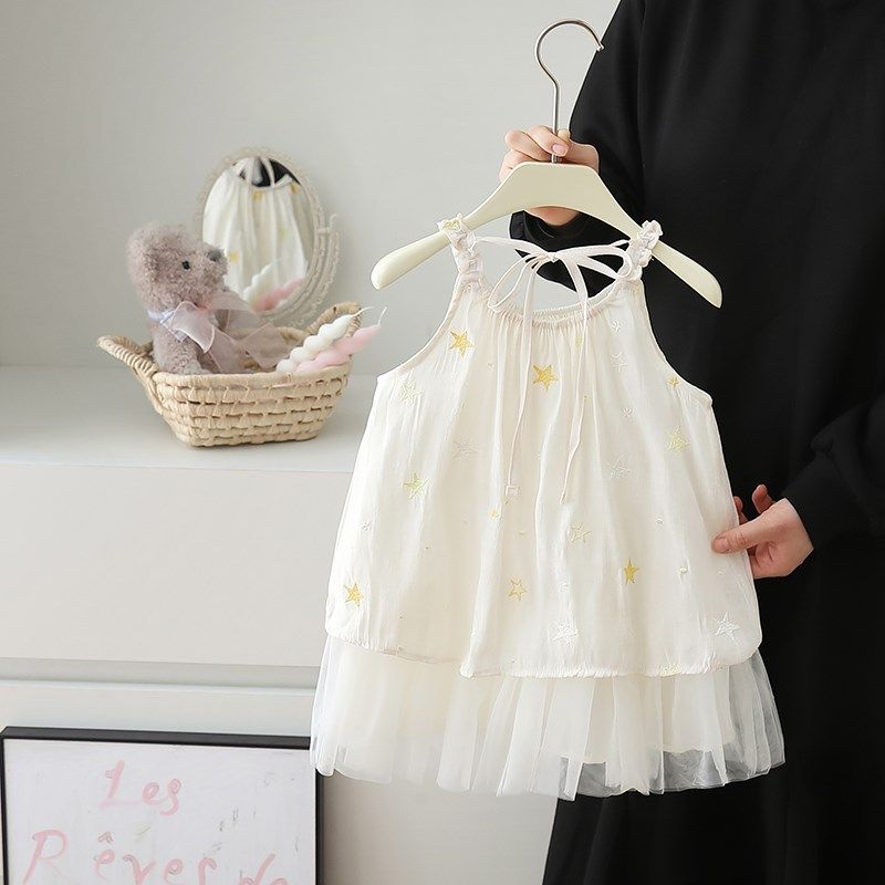 女童公主裙夏装2025夏季新款儿童甜美吊带网纱连衣裙女孩洋气裙子,淘宝优惠券,粉丝福利购,淘宝优惠卷