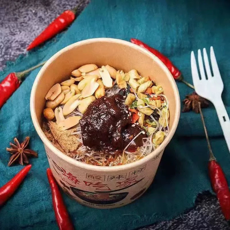 正宗重庆嗨吃家酸辣粉红薯粉大桶冲泡粉整箱桶装【买一箱送一箱】,淘宝优惠券,粉丝福利购,淘宝优惠卷