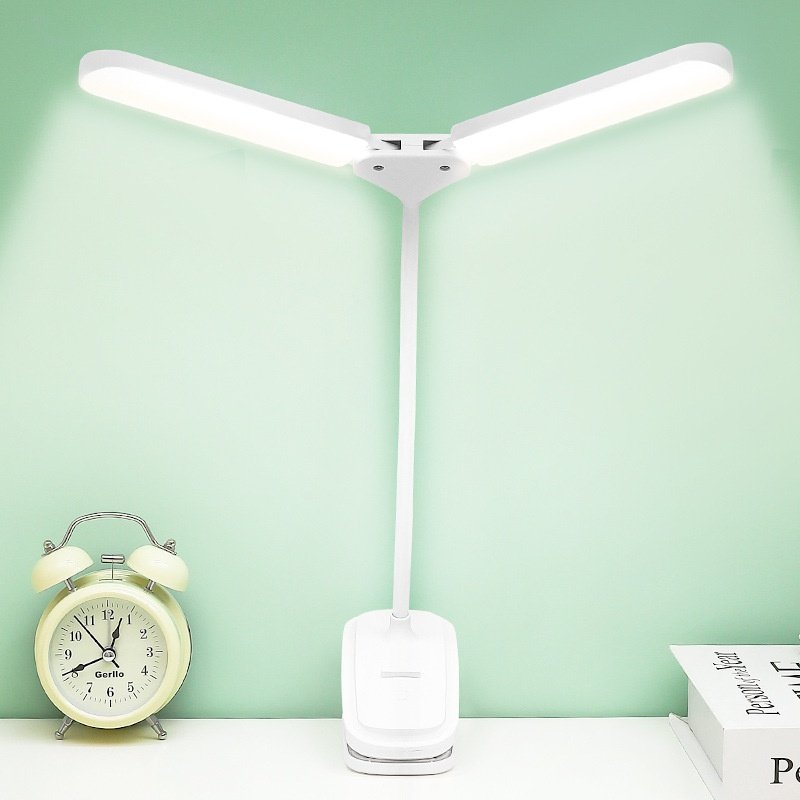 夹式LED护眼台灯充电触控式夹灯led学生宿舍阅读小夜灯折叠床头灯,淘宝优惠券,粉丝福利购,淘宝优惠卷
