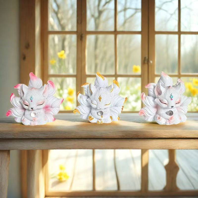 九尾狐灵狐堂口神像佛堂高级车载摆件桌面家用汽车招财家居装饰品,淘宝优惠券,粉丝福利购,淘宝优惠卷