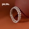 Folli Follie Make a Friend Freshwater Pearl Rice-shaped Pearl Bracelet Ring Retro Light Luxury Fashion
