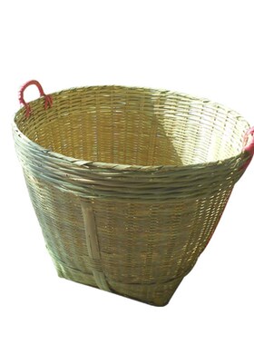 竹编五金工具竹筐竹制品大u号杂物垃圾箩田野农用收纳篓干货竹箩