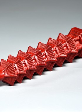红色七层文昌塔摆件实木质雕刻9层文昌塔红木家居玄关装饰工艺品