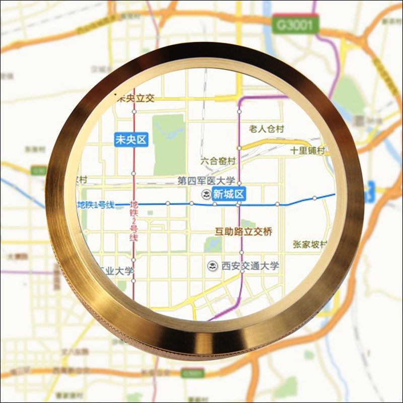 100mm文镇镜 镇纸放大镜 金属包边 球面玻璃放大镜桌面摆设放大镜,淘宝优惠券,粉丝福利购,淘宝优惠卷