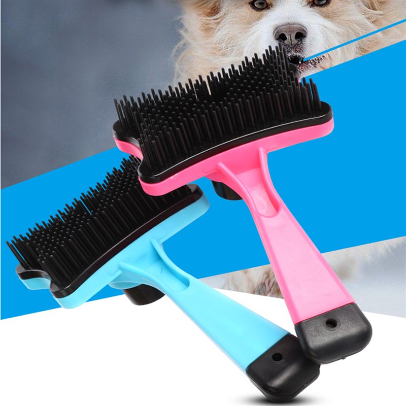 宠物梳子猫狗毛梳毛刷金毛泰迪中小型犬开结针梳多功能褪毛梳用品 - 图0