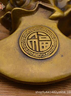 宏达 黄铜龙头斧头 铜器吉祥斧头工艺摆件