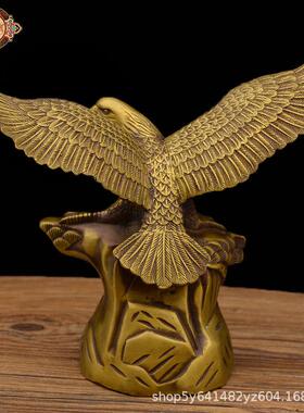 宏达铜器 黄铜大鹏展翅吉祥铜器 铜鹰工艺摆件
