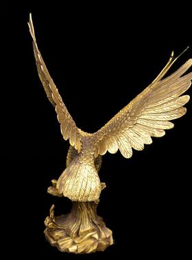宏达 黄铜大版铜鹰 大鹏展翅 创意铜器礼品摆件