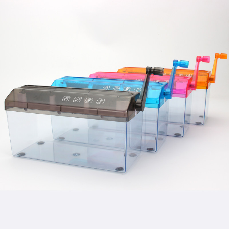Manual paper shredder a4 mini household hand-cranked paper shredder small office paper shredder desktop noodle-shaped paper shredder