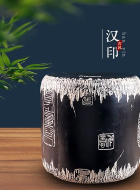 中式风大象凳子底座展示柱落地摆件乔迁礼庭院造景家居装饰艺术凳