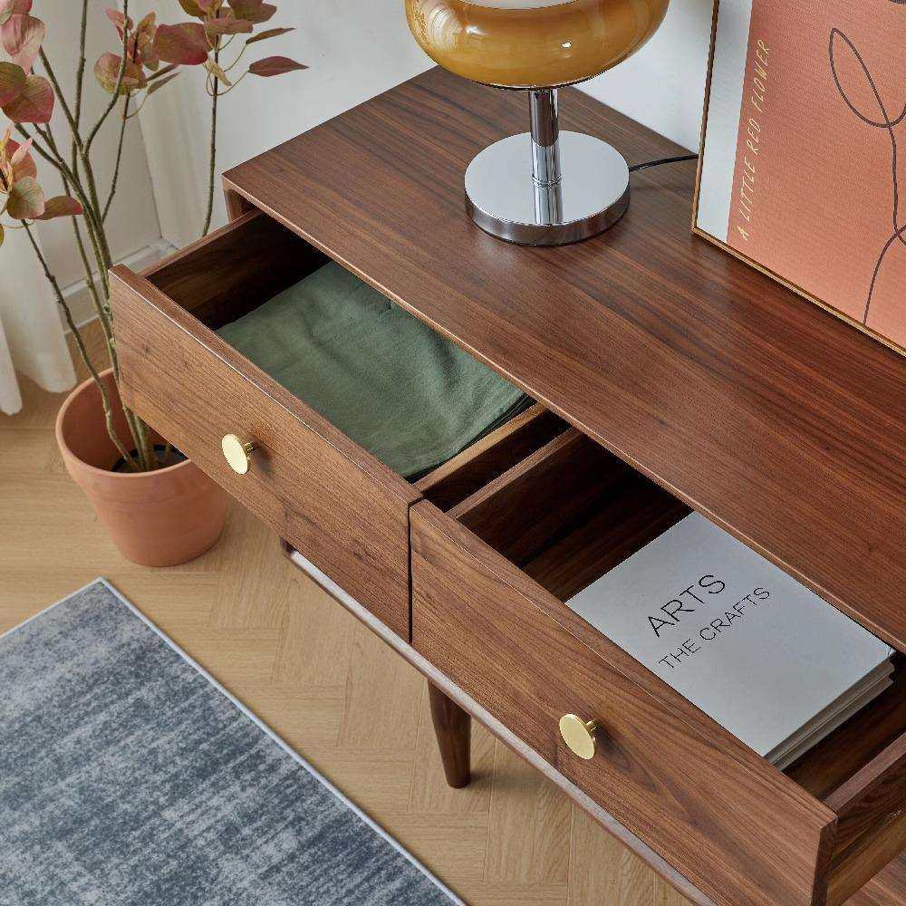 黑胡桃九斗柜北欧实木斗柜储物边柜卧室客厅收纳柜现代实木家具,淘宝优惠券,粉丝福利购,淘宝优惠卷