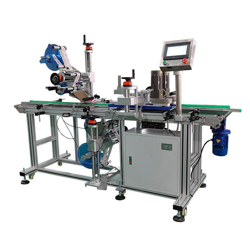 自动上下平面贴标机彩盒吊牌口含烟盒双面双标头一体贴膜机高精度,淘宝优惠券,粉丝福利购,淘宝优惠卷