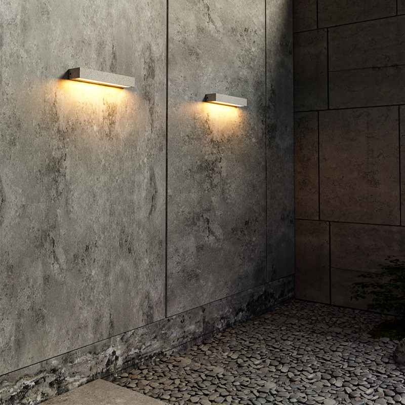 创意户外水泥壁灯别墅花园防水洗墙灯阳台庭院门口门牌灯长条灯,淘宝优惠券,粉丝福利购,淘宝优惠卷