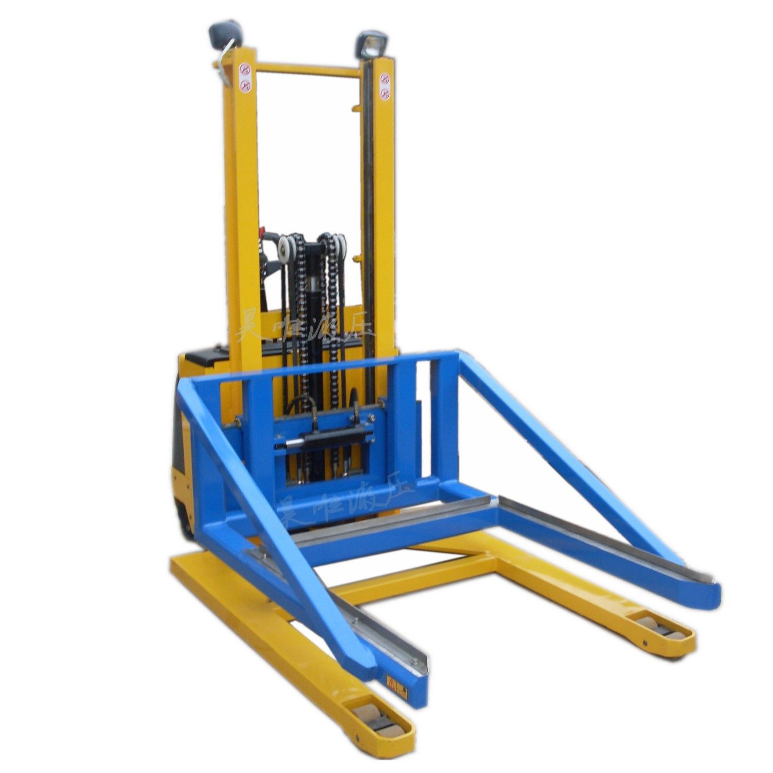 半电动液压堆高车  推拉行走 全电动双油缸升降 堆高码垛作业台车,淘宝优惠券,粉丝福利购,淘宝优惠卷