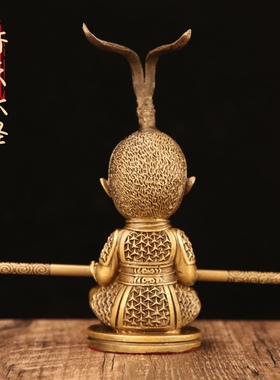 齐天大圣孙悟空纯铜佛像摆件斗战胜佛汽车室内摆饰玄关办公室装饰