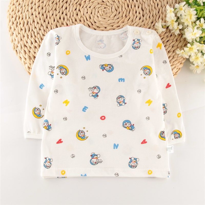 婴儿夏季纯棉超薄款长袖衣男女宝宝夏装单件上衣空调服家居睡衣,淘宝优惠券,粉丝福利购,淘宝优惠卷