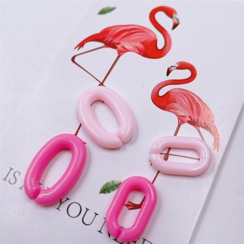 200个亚克力塑料彩色实色U形开口圈可组链条塑料链子DIY饰品配件,淘宝优惠券,粉丝福利购,淘宝优惠卷