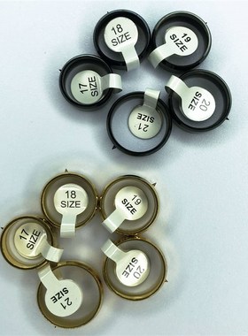 金色带针戒指黑色中号带尖戒指大号戒指小号圆环镶嵌锥形小尖锥型