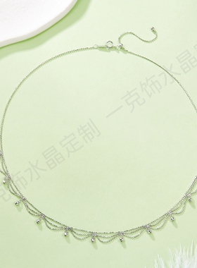 S925银镀18K金编织工艺宫廷项链
