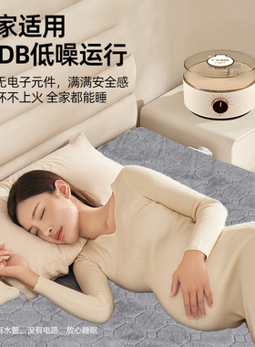 静音水暖毯床垫电热水循环单双人电褥子恒温毛绒摇粒绒电热毯子