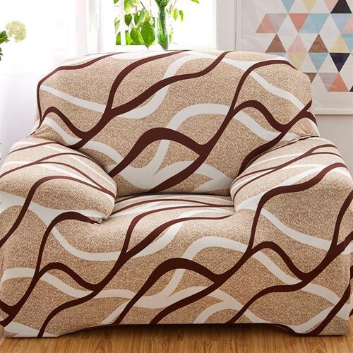 小沙发套罩老式单人全盖万能小户型单座沙发套罩全包防滑弹力布艺 - 图0