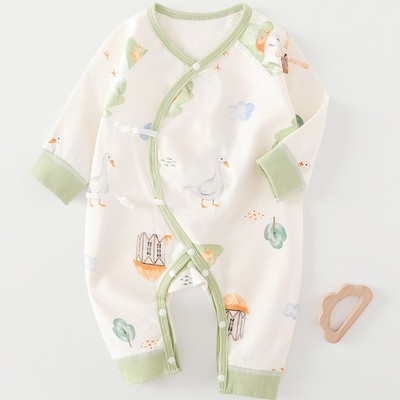 纯棉婴儿春秋冬装连体衣新生儿