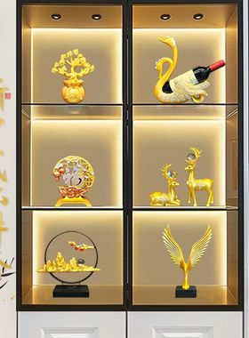 客厅摆件装饰酒柜摆件2025新款双开门轻奢高档大气高级感乔迁新居