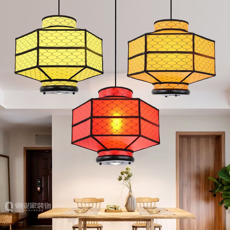 新中式重庆火锅店铁艺灯笼吊灯饭店餐厅古典灯具定制 - 图3