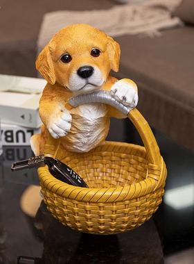 可爱茶几 收纳摆件美式家居饰品客厅装饰门口鞋柜上放钥匙小摆设