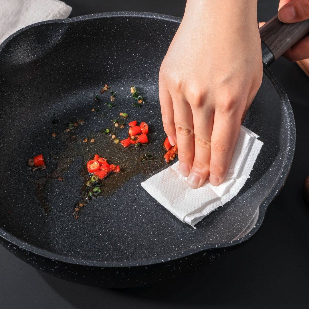 ishuai/帅帅聚油款深煎锅不粘锅炒锅里外不粘厨房平底锅-图0