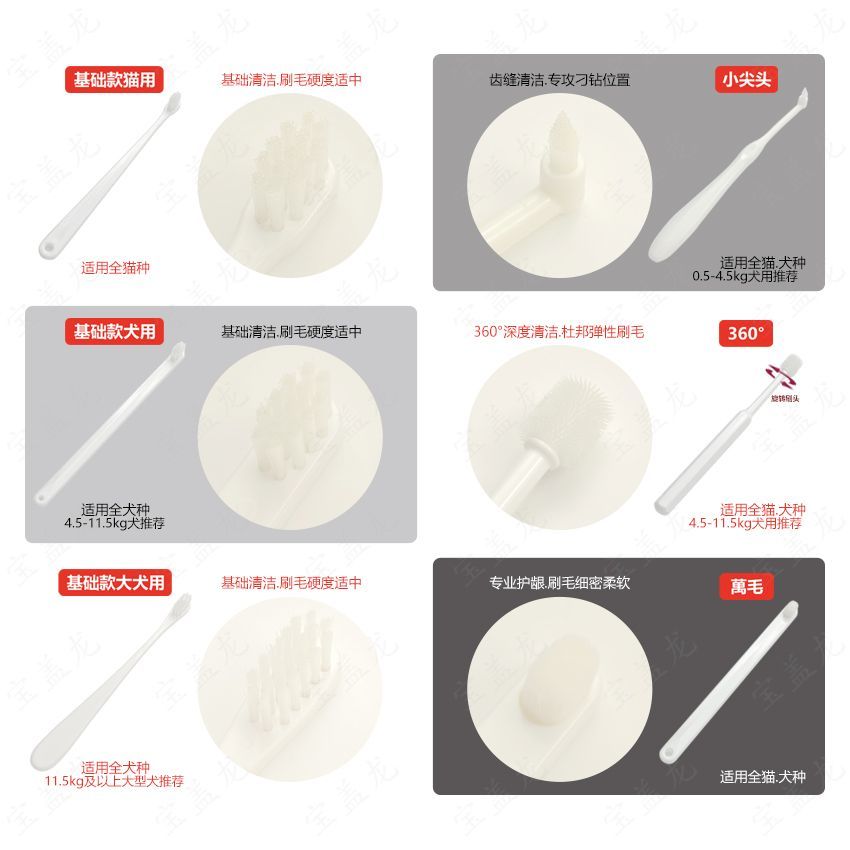 猫咪专用小牙刷KOJIMA狗狗猫咪牙膏牙刷套装刷牙小型犬改善口臭宠 - 图2