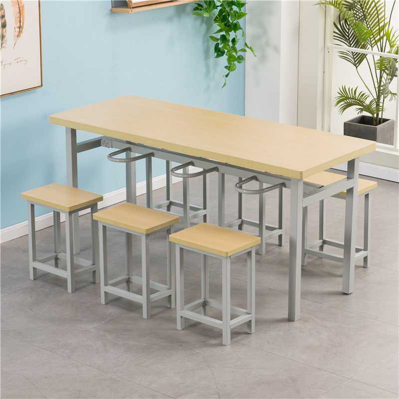 食堂餐桌椅不锈钢4人6人员工餐桌挂凳快餐小吃饭店分体组合经济型,淘宝优惠券,粉丝福利购,淘宝优惠卷