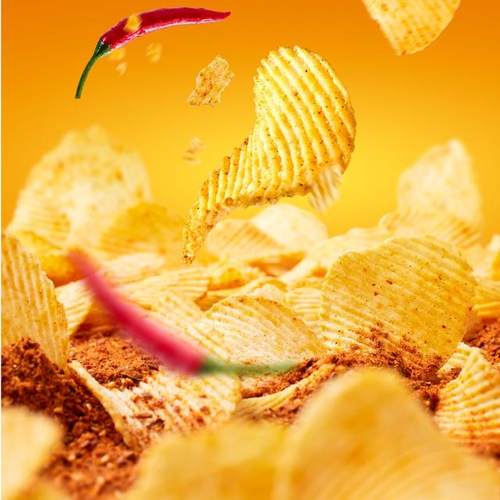 薯片到手12袋噜咪啦鲜切薯片零食追剧解馋休闲酥脆薯片零食50g - 图0