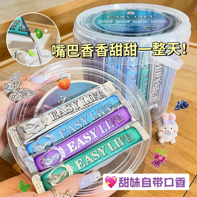 EASYLIFE/一肆生活【一桶80条】元气桃桃果香味漱口水口气持久清 - 图0