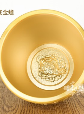 黄铜米缸聚财百福缸大小号招财进宝聚宝盆铜盆存钱罐黄铜创意手工